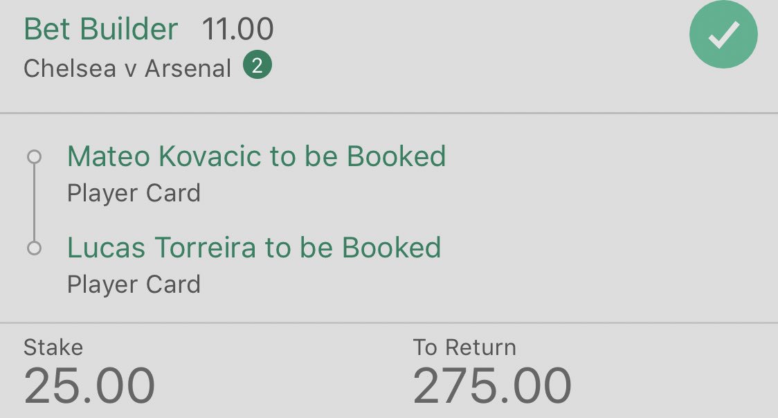 £250 #EuropaLeagueFinal #Giveaway!

If the below bet wins I will give 5 people £50 each!

How to enter⏬

RT/LIKE this tweet ✅

Turn Notifications On ✅

Reply to this tweet with - #UELFinal ✅  

Good luck everyone! 

#UEL #Chelsea #Arsenal