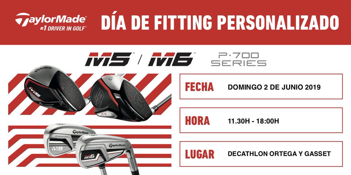 decathlongolf's tweet photo. ¿Qué hacéis este domingo 2 de junio?
Vente al #fitting personalizado con @TaylorMadeGolf en nuestra tienda Decathlon Ortega y Gasset. 

Pide tu cita llamando al ☎️ 910528896 o pásate a visitarnos. 

#golf #fittinggratuito https://t.co/TXyITLIQ3n