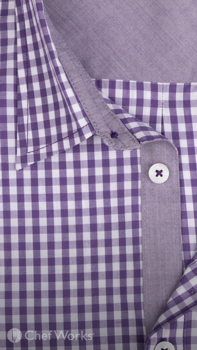 chefworksuk's tweet photo. This week we're talking the Colour Purple 💜👚🍆. Add a splash of colour to your kitchen and give waiting staff workwear that packs a punch #TrytheTrend https://t.co/EIYvJfDOU3 https://t.co/H05qKa0yZO