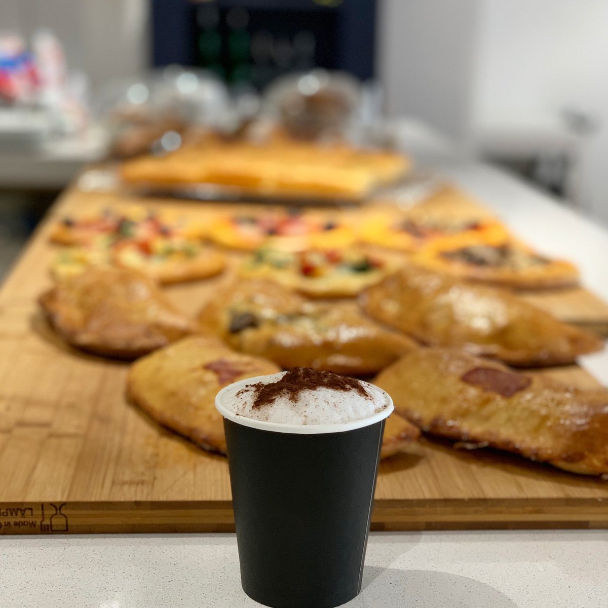 ☕️🥠Daily Coffee n’ Calzones vibes ☕️🥠 #lovenbakerycafewinebar