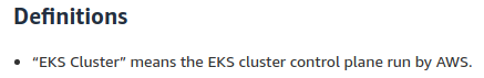 JannisSchaefer's tweet photo. @arungupta @try_except_ @sascha242 @ZalandoTech I think more visibility for this definition would help, or else "...charges paid by you for the EKS Cluster(s)..." can be read very wrong. https://t.co/uo7mUqizes