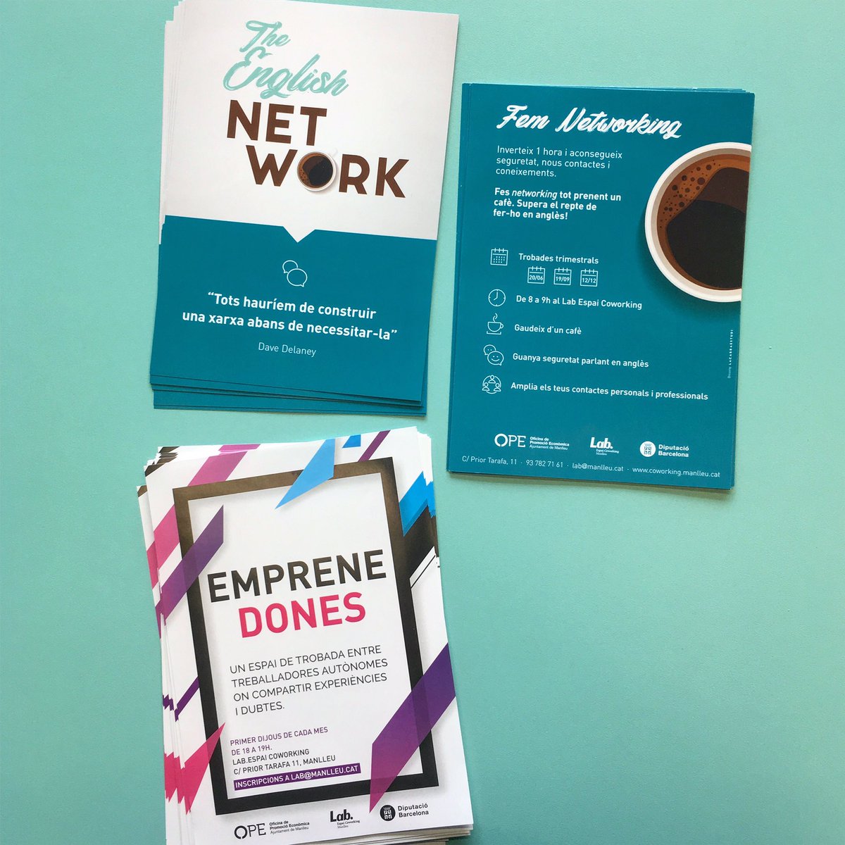 LabManlleu's tweet photo. #Emprenedones i #TheEnglishNetwork són dues de les activitats del @LabManlleu que presentarem demà a la celebració del segon aniversari de l’espai. Vine a conèixer les nostres empreses i a ampliar la teva xarxa de contactes! 😃 #coworking #networking https://t.co/JSmLELhlQZ
