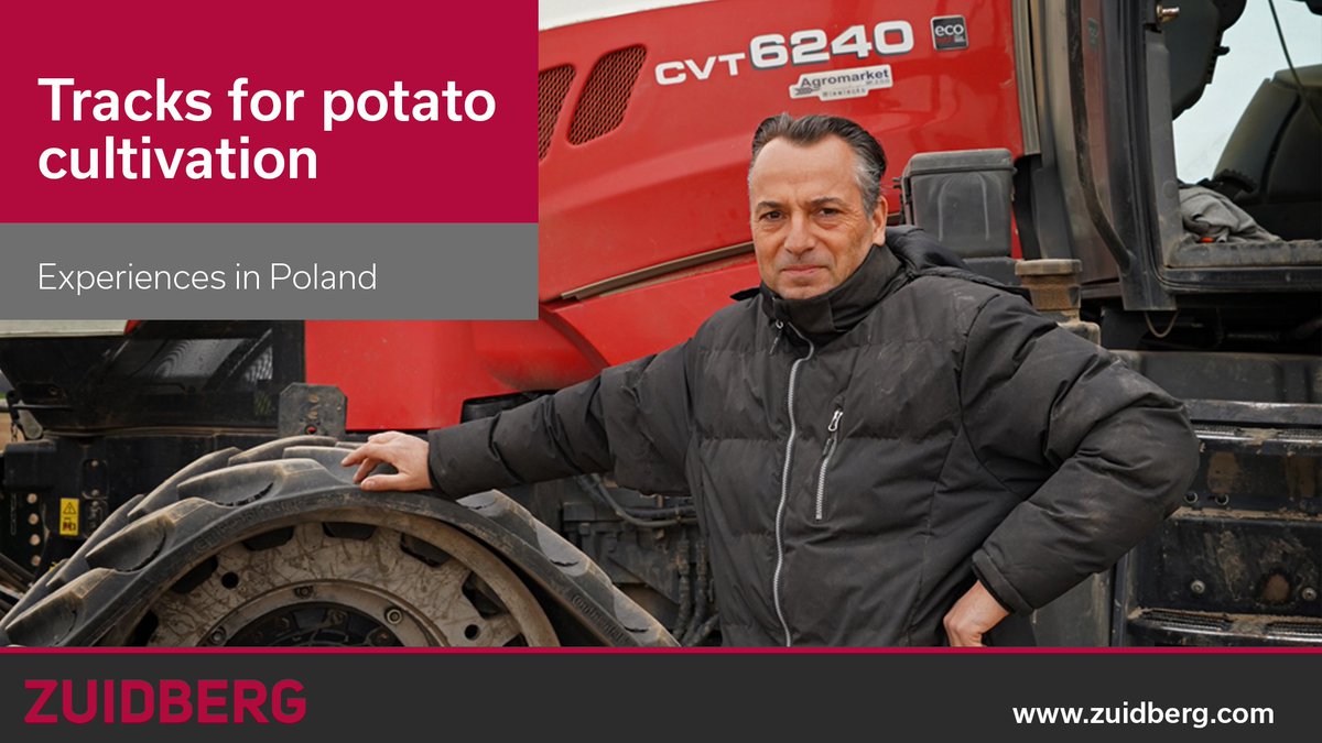 "If you damage your soil when sowing in spring, you will not be able to correct that for the whole growing season.” 🥔

André uses a Steyr CVT 6240 on Zuidberg Tracks for sowing potatoes. We visited André in Poland to learn about his experiences.🇵🇱
▶️: lnkd.in/d9g3qaa