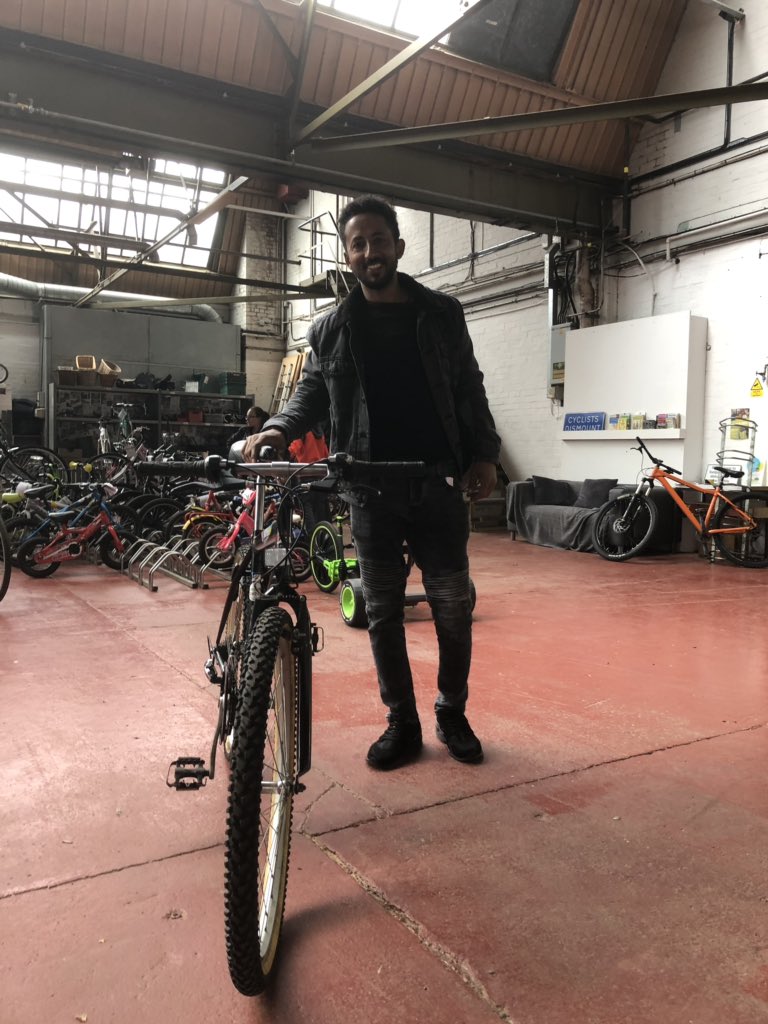 RYBike's tweet image. Another unwanted bike refurbished and given to someone who not only wants it but for whom it will make a massive difference #cheaptransport #healthytransport