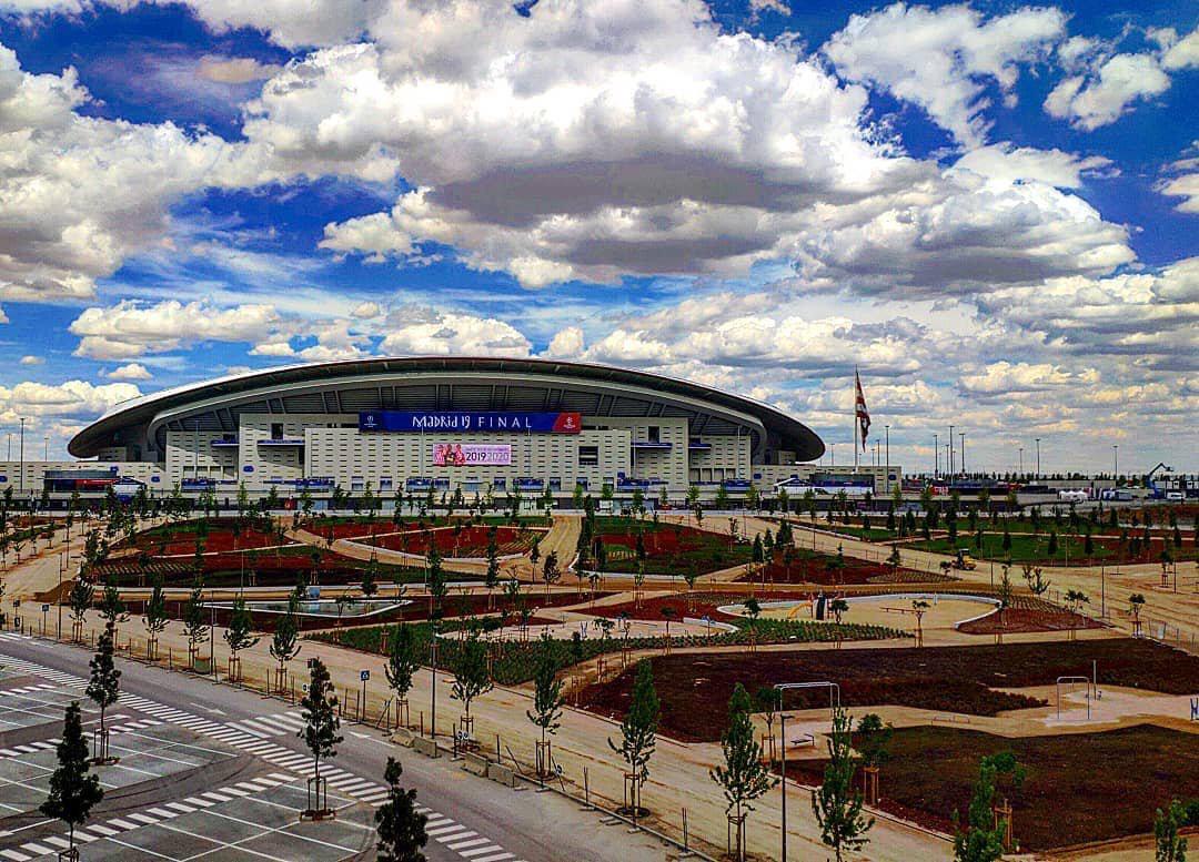 Así luce el Estadio Wanda Metropolitano.