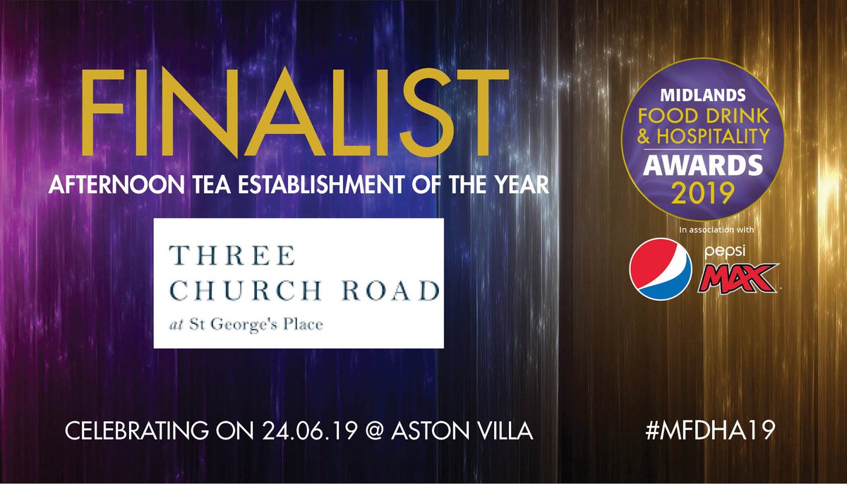 Let’s say hello to <a href="/3_Church_Road/">Three Church Road</a> our finalist for the ‘Afternoon Tea Establishment of the Year’ category

Set in the luxurious St George’s Place, Edgbaston, just a few minutes stroll from Birmingham’s Botanical Gardens. To find out more threechurchroad.co.uk 

#MFDHA19