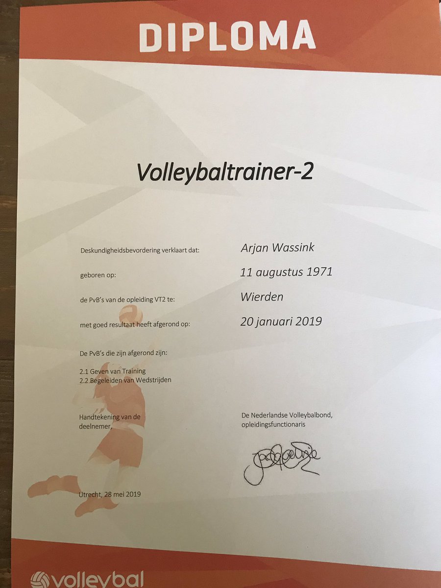 Eindelijk binnen <a href="/wvcvolley/">WVC Volley</a> #nevobo