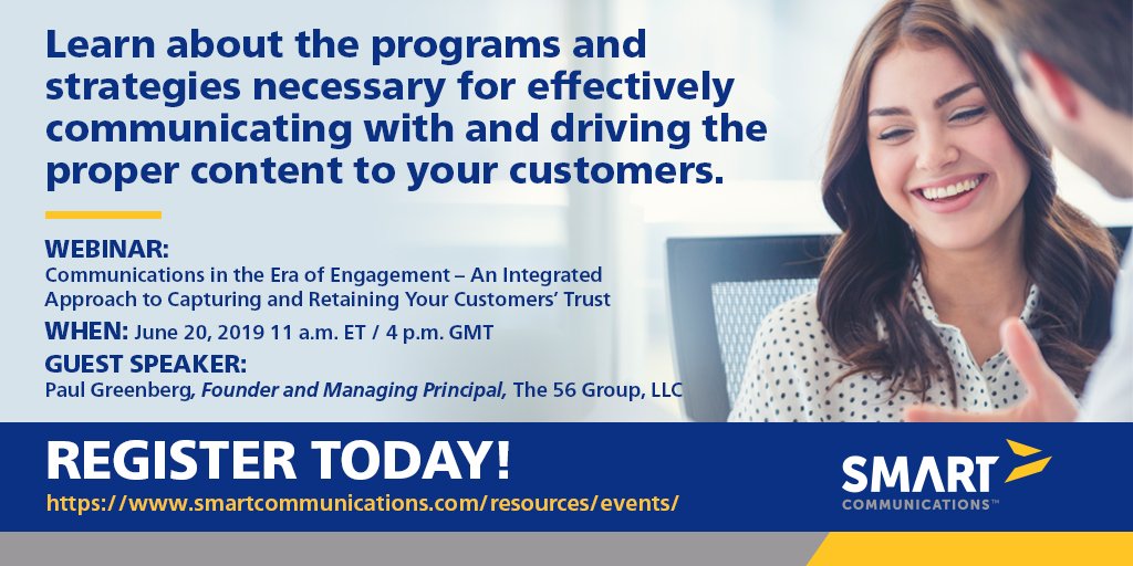 CCMInnovators's tweet photo. Are you using the right mix of channels to reach the modern customer? Join us on June 20 for a #livewebinar to learn which tools drive a successful #customerexperience. Register today! >> https://t.co/6b3uqWG2og https://t.co/aCMqQt0Of2