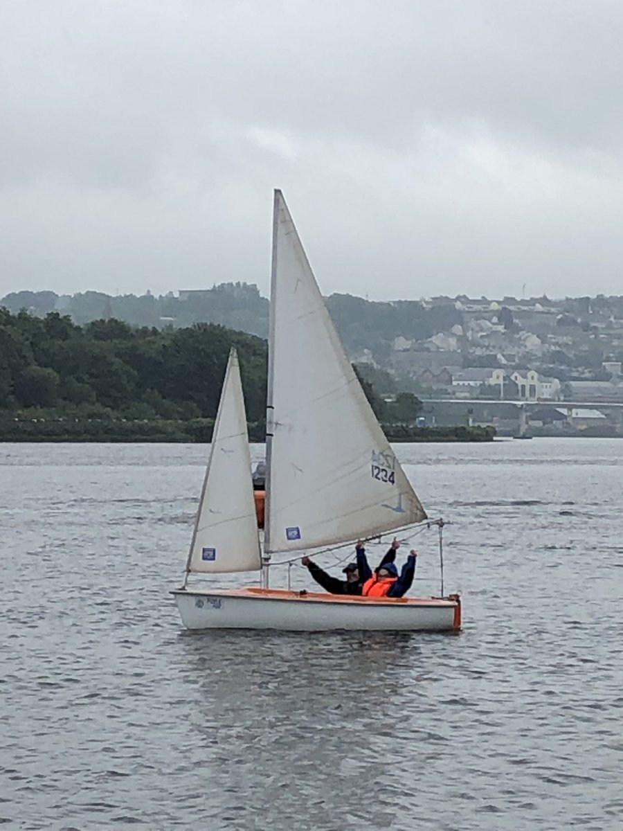 Natasha and Kieran take the <a href="/FoylePort/">Foyle Port</a> cup for 2019 #NWCollegesRegatta @mynwrc