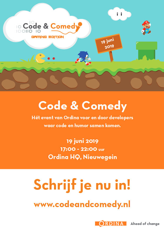 Codestar_nl's tweet photo. Sign up for Code &amp; Comedy on 19 June! https://t.co/mFcDwY9Ajr https://t.co/p86xJudNcS