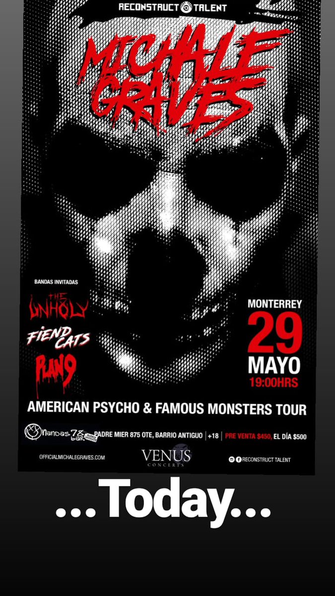 ReconstructT's tweet image. Nos vemos en el show!