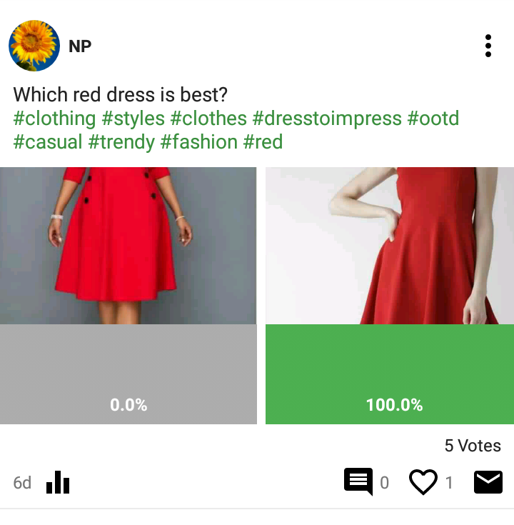 pollview's tweet photo. Create poll when you are confused??? And get genuine votes

Follow us to see more post like this 😊😊😊

#pollviewapp #funapp #earnfromapp #pollview #dress #fashion #clothing #style https://t.co/siKT36X37n