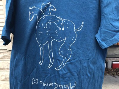 for my bday shirts r on sale for $5 now thru the weekend!!! pls buy em so i don’t have to move w them🛢 honeygold.bandcamp.com/merch