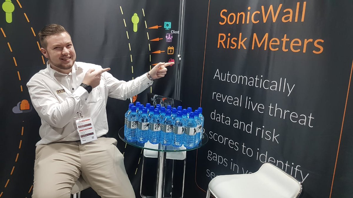 SonicWall's tweet image. That&apos;s us finished at @ITWEB Security Summit 2019! We got some great photos from our distributors @DriveControlCorp and our Platinum Partner @GalixNetworking! #ITWebSS2019 #riskmeters