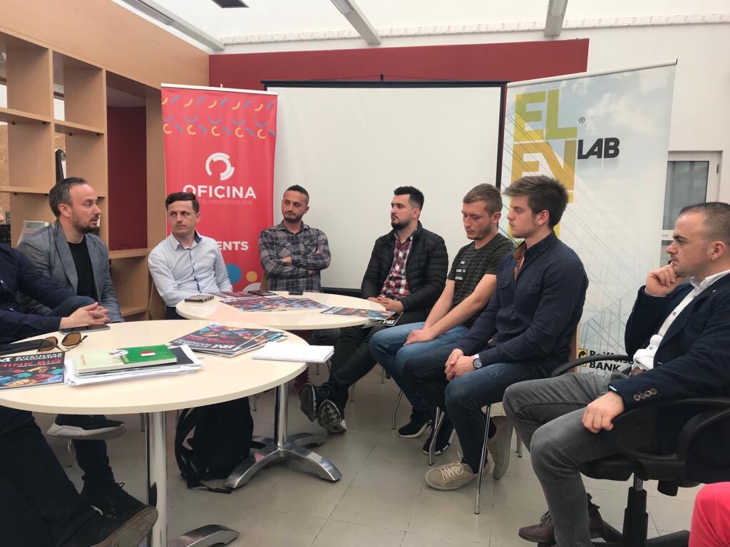 BusinessMagAl's tweet photo. Tek OFICINA për të diskutuar rreth ekosistemit të startup-eve dhe mundësive që ofron Elevator Lab Challenge. Aplikimet janë të hapura deri më 3 Qershor prandaj Nxitoni :)

Për më shumë informacion vizitoni: https://t.co/HvRiyTxoya https://t.co/NlVtcP2Zi8