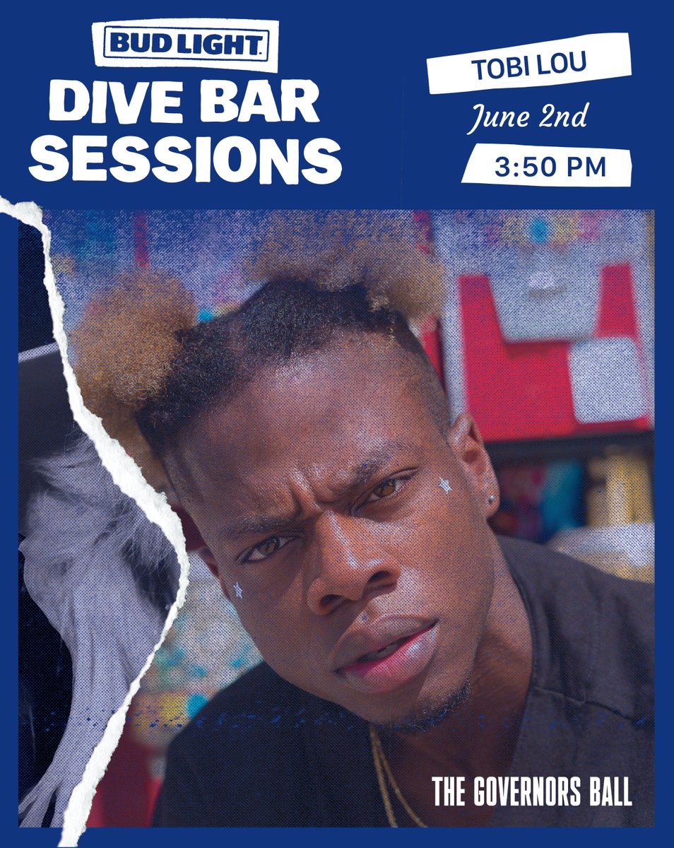 tobilou's tweet photo. Doing 2 Shows at @GovBallNYC this weekend
SATURDAY 12:15pm on the @hondastage
SUNDAY 3:15pm for @budlight #divebarsessions
SEE YOU SOON NEW YORK๐ณ https://t.co/liOQdAKVxw