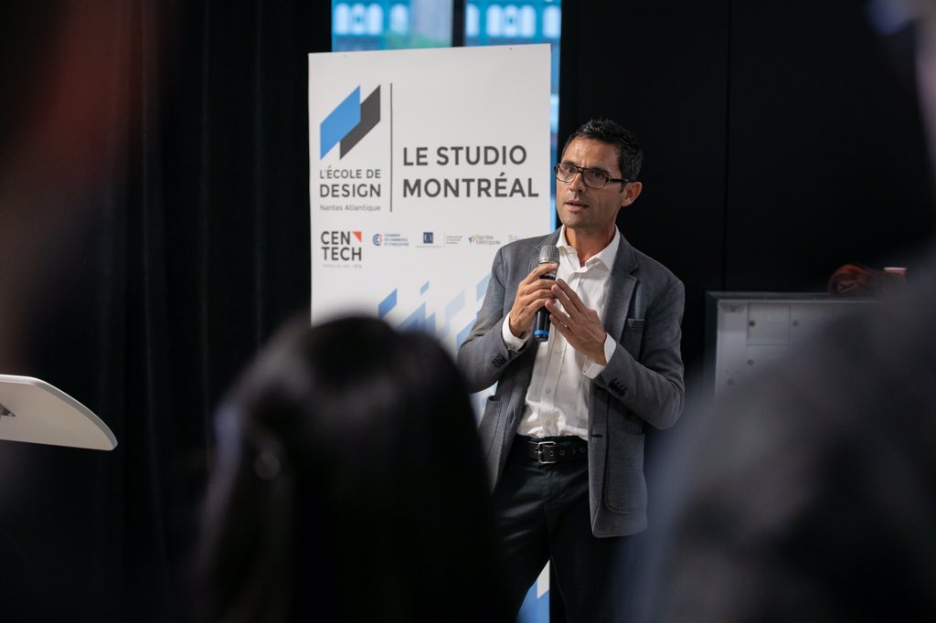 franckytrichet's tweet photo. Inauguration à Montréal du studio de l’Ecole de Design de Nantes implanté au cœur de l’incubateur d’entreprises innovantes @CentechMTL de @etsmtl ! Bravo à @sgouret et toute l’équipe @lecolededesign pour cette aventure qui fait rayonner Nantes ! https://t.co/AcmMQDQgGg