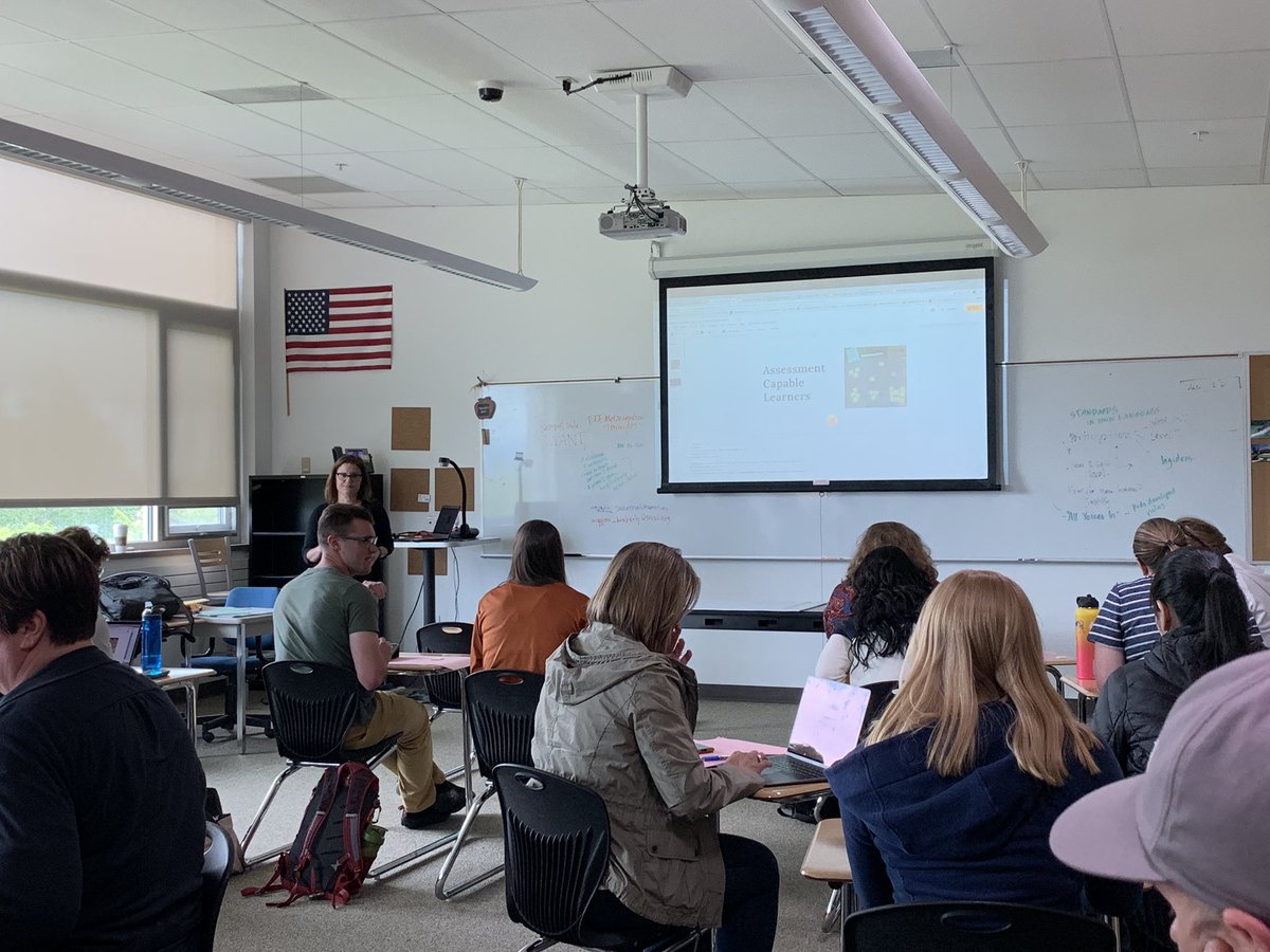MsMartinEHS's tweet photo. Finally the session I was really looking forward to 😘 @KWigginsSVVSD #StVrainStorm #CampEmpowerED #assessmentcapablelearners https://t.co/63FkeVOjn4
