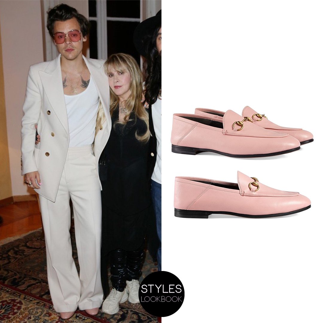 light pink gucci loafers