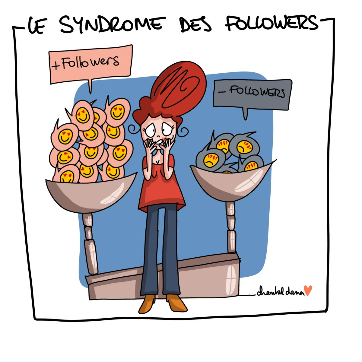 #syndrome des #followers
sur les #reseauxsociaux #instagram #Facebook #illustration
