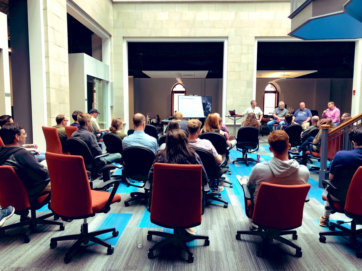 Flynnfootage's tweet image. A glimpse from our full company meeting today discussing @truefitpgh’s next season! Very cool updates! #InsideTruefit #BestPlacetoWork #SoftwareTech #PittsburghTech