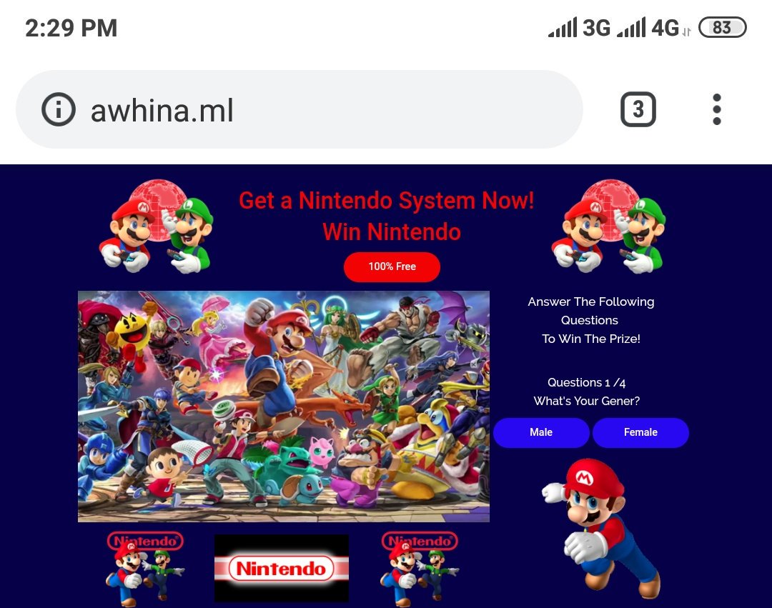 Get a Nintendo System Now!
Win Nintendo
100%free
For #NewZealand people...
Just click awhina.ml
And select your gener...