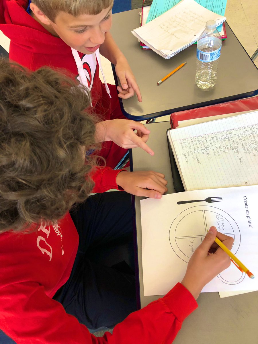 sigciotto's tweet photo. 8th graders used our food &amp; drink vocabulary to create what they believe to be a “well balanced” meal- in Italiano of course 

Interesting to see our different opinions.. bel lavoro ragazzi! ❤️🍽 https://t.co/r12HaWSNIa