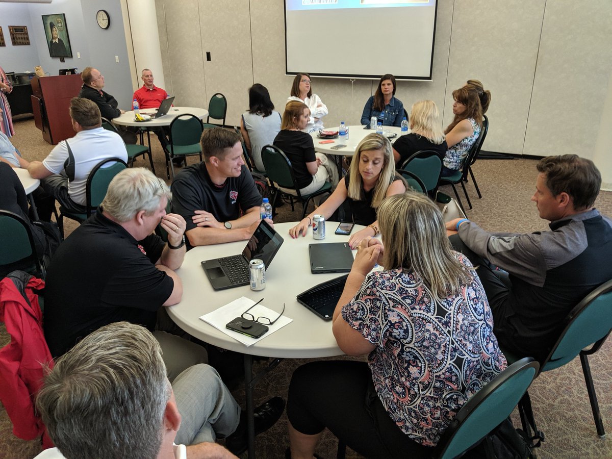 LongChristian's tweet photo. @OHLSD admin team kicking off our summer experience, starting with connections and moments of impact! #HighlanderStrong https://t.co/KVbHuaFDLt