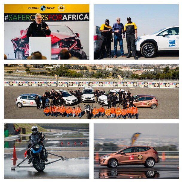 DavidDjward's tweet image. Great #SaferCarsForAfrica &amp;amp; #StopTheCrash launch with @AASouthAfrica @Kyalami_Circuit today. Impressive demos of #ESC #AEB &amp;amp; Motorcycle ABS with strong support for our campaign to halve road deaths &amp;amp; serious injuries #50by30.