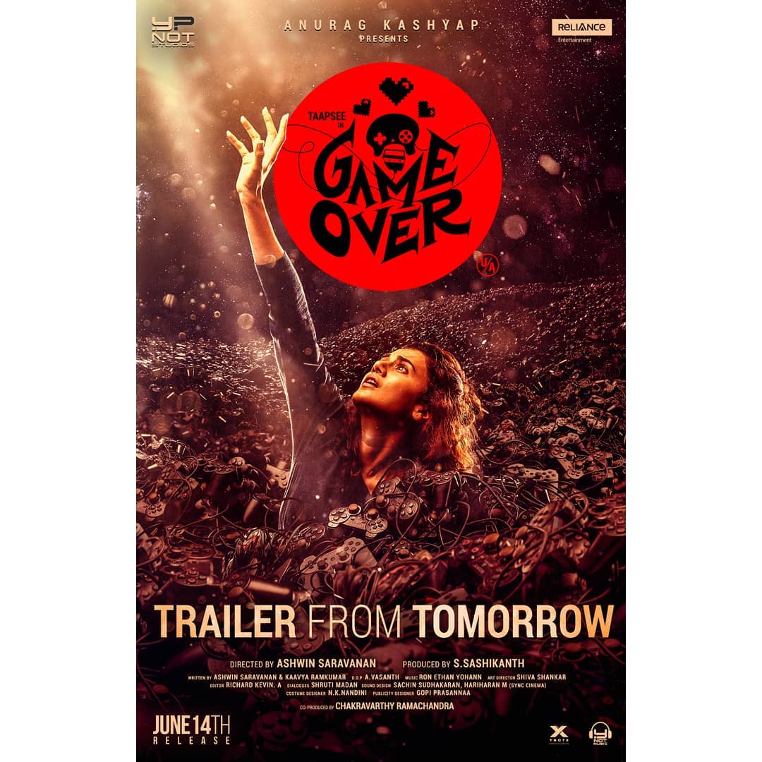 shivdwivedii's tweet photo. #TaapseePannu starrer #GameOver trailer releasing tomorrow.
#AnuragKashyap #GameOverTrailer #RelienceEntertainment https://t.co/uxWTNMKsWm