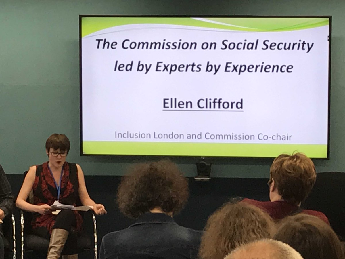 trustforlondon's tweet image. . @EllenClifford1 speaking about the need for the #CommissiononSocialSecurity led by #ExpertsByExperience