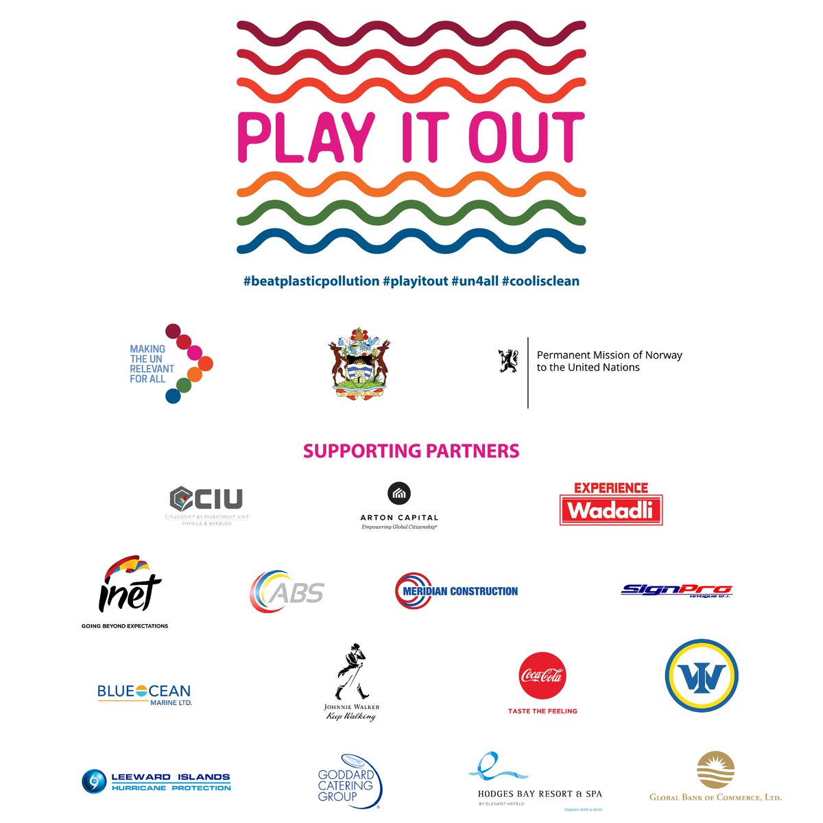 PlayItOutANU's tweet photo. We would like to say a special thank you to all our generous sponsors for their support. Without them the "Play it Out" Concert to Beat Plastic Pollution would not be possible. #Playitout #BeatPlasticPollution #UN4ALL #CoolisClean https://t.co/h2gLq4snAM