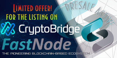 node_fast's tweet photo. Limited offer! We have an agreement for the listing on CryptoBridge.
We need to collect 1 BTC for paid fee.
Price for next 4 full nodes - 0.25 BTC
https://t.co/Gw5QV7zRnc
#FNS #FASTNODE #POS #MASTERNODE #SHARED #DISCORDBOTS #MN #BESTINVESTMENT #BOUNTY #LISTINGSSOON https://t.co/43DnI5GQHn
