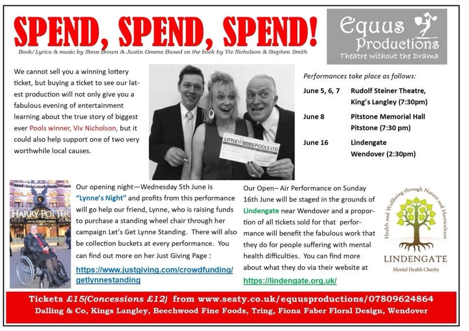 equusprods's tweet photo. @amdramcommunity @amdramcouk @AmdramAttic @Berkotheatre @TheCourtTheatre @HHTheatreCo @TheWaterside1 @WatfordAreaArts Please support your local theatre friends! Fundraising night on Wednesday 5th June raising money for a wheelchair for a very special person #spendspendspend https://t.co/Dh49vp5cjA