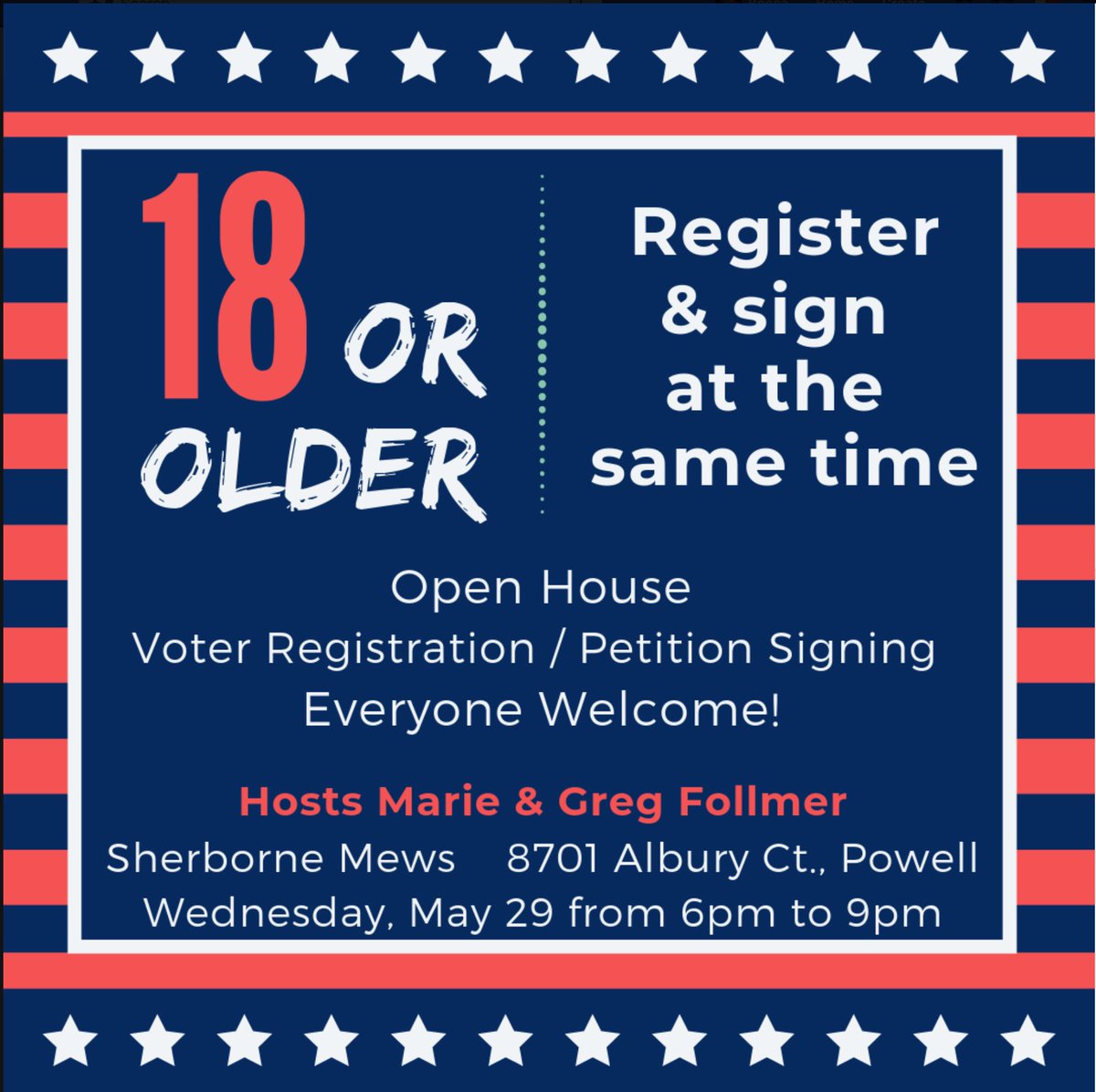 meredith_mount's tweet photo. Save Liberty Township EMS!! If you are 18 or older you can register to vote and sign the petition tonight at the Follmer’s house. This is a great opportunity to start making an impact in the community and more info is on the Save Liberty EMS Facebook page! Thanks all!!(: https://t.co/hIYmFYNtFW