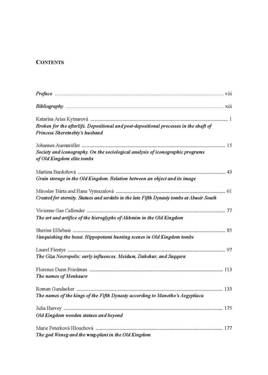 KatarinaArias's tweet photo. The #proceedings of #OldKingdom #Art and #Archaeology conference in #Warsaw are finally out! The monograph includes my paper on #depositional and #postdepositional #processes attested in a specific burial context from #Abusir
#egyptian #Archaeology https://t.co/TdKKGluZJn