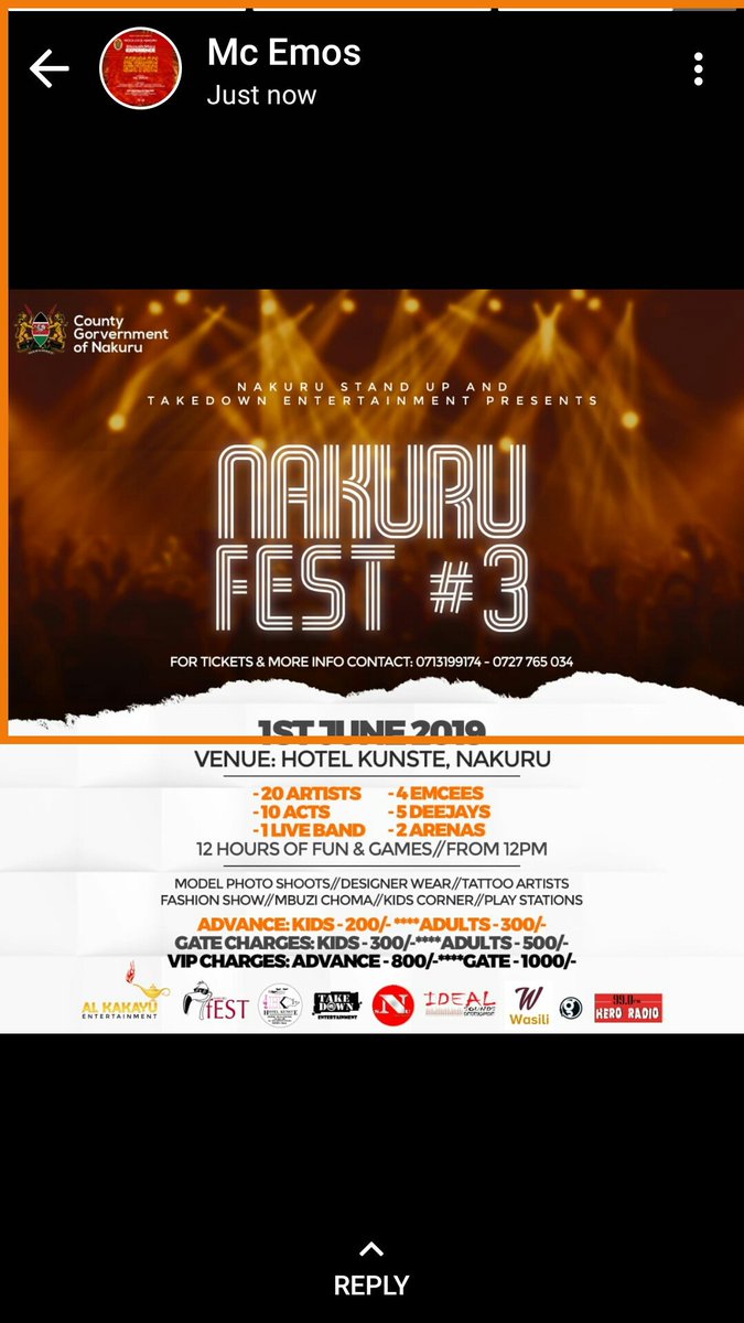 jonny_isaya's tweet photo. #nakurufest3 is going to be extracrispylit 🔥 💯 free tickets for gwiji retweeter... #kijanatokakenyaa https://t.co/mEObVFmOC2