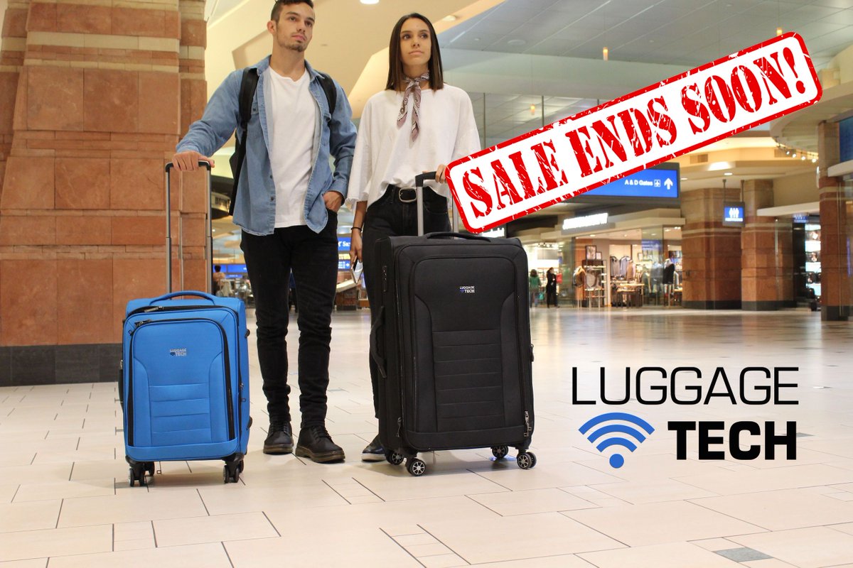 LuggageTech's tweet photo. The #20PERCENTOFF #SITEWIDE @LuggageTech #SALE ends this week! Get our #sleek, #stylish, #convenient, #hightech #SMARTLuggage #SMARTBackpacks #SMARTAccessories! "TRAVEL20" at checkout https://t.co/UBDMvuEfqT  [#FREESHIPPING in the continental US on orders $250 and over!] https://t.co/qkvxKsivNq