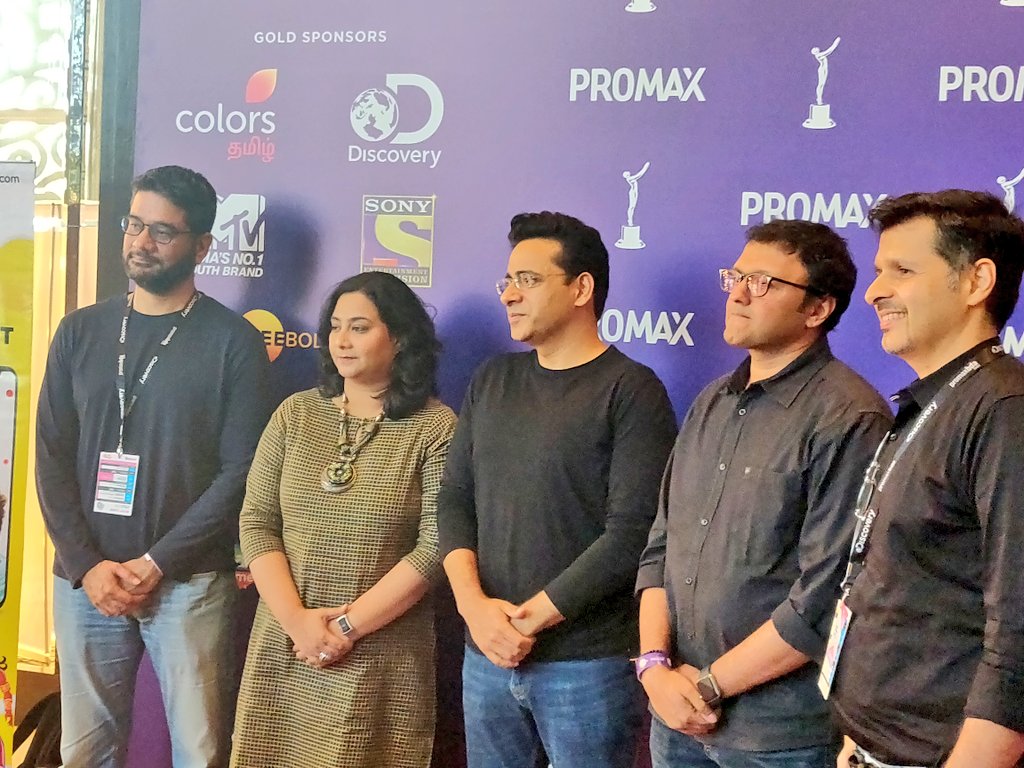 DIVYASOLGAMA's tweet photo. #Live Update -
#PromaxIndia's panel discussion on #OTTPlatform – #ToInfinityAndBeyond with #VijaySubramanian - #Amazon, #AliHussein - #Eros, #AparnaAcharekar - #Zee5, #GautamTalwar - #MXPlayer & #ZubinDubash - #Shemaroo led by #RajivBakshi – #BigSynergy https://t.co/M3PXuQIdGY