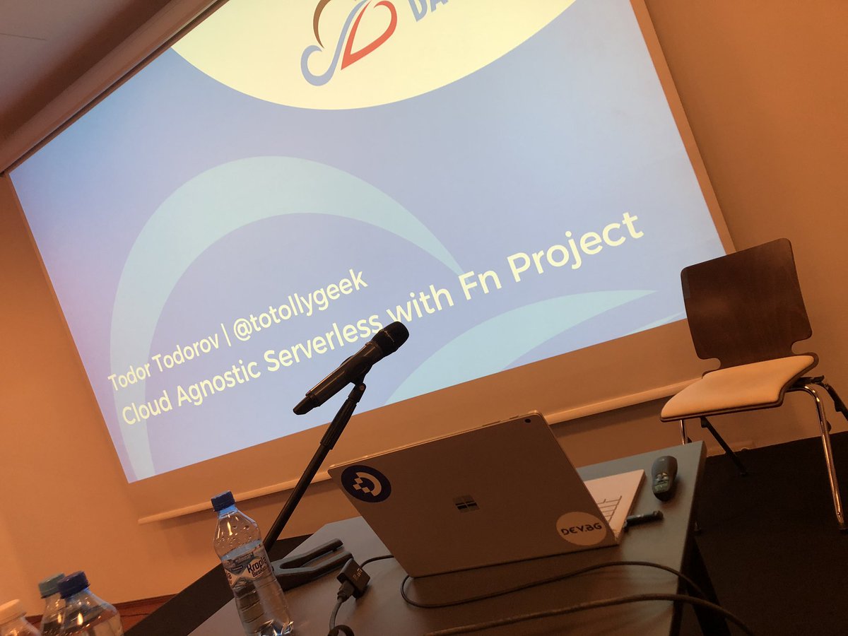 Time for my second session at #CloudDeveloperDays, where I will tell you what <a href="/fnproject/">Fn</a> is and why it is cool! Come to room A, like right now!!! 😁 #cloudDD <a href="/DeveloperDaysPL/">DeveloperDays</a>