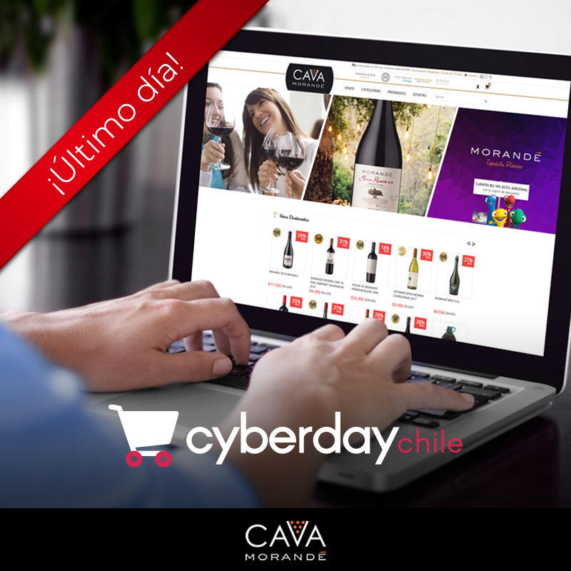CavaMorande's tweet photo. Último día de #CyberDayChile 2019. Visita https://t.co/zP0x9GbD1y y aprovecha de llevarte esos vinos que tanto quieres probar. Atrévete a visitar nuestro sitio web. ¡Hasta 50% de descuento! https://t.co/zgPDArWHV8