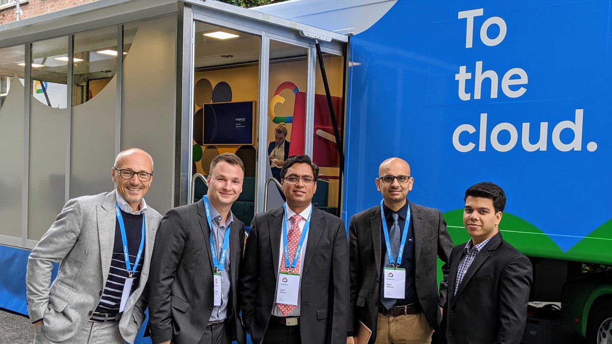 Nagarro's tweet photo. A perfect symbiosis: Fundamental technical game changers from @Google applied by Nagarro in real-life use cases – our truck is a highlight at the #porsche Smart Mobility TechDay here in Ludwigsburg today. #ThinkingBreakthroughs https://t.co/cWfdvqMDut