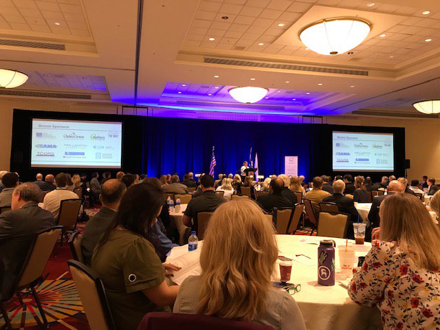 SBA_RhodeIsland's tweet photo. This morning, representatives from @SBA_RhodeIsland, @SBA_Connecticut, @CommerceRI, #RISBDC, & #RIPTAC were all in attendance for the @generaldynamics “Leading the Way” event in Groton, CT. https://t.co/wmOe7VDE5U