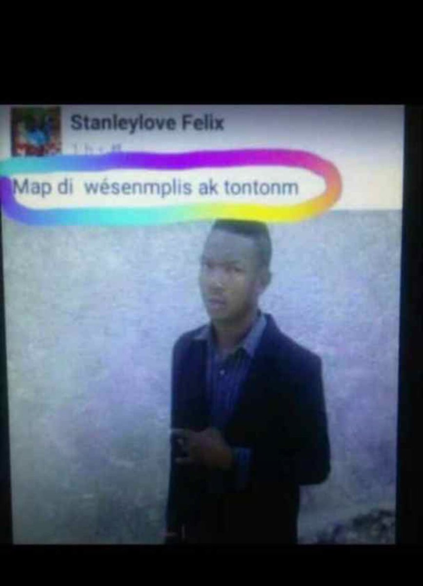DonDighans_'s tweet photo. Menm si tonton an pat mouri misye tiyel fret😢 Wésenmplis🙏🏾 https://t.co/XAwzzX1slP