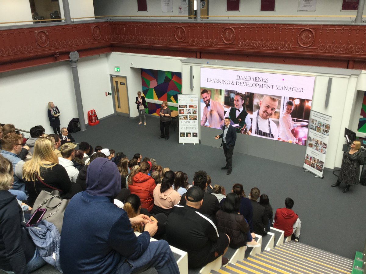 Wow! 😲

We welcomed <a href="/CapriceHoldings/">Caprice Holdings</a> to hold a very inspiring presentation to <a href="/LCCFoodAndDrink/">LCC Food & Drink</a> students last week. 👩🏻‍🍳👨🏿‍🍳

Students learned about hospitality staff characteristics, as well as paid #workplacement opportunities at a variety of <a href="/CapriceHoldings/">Caprice Holdings</a> restaurants in London!