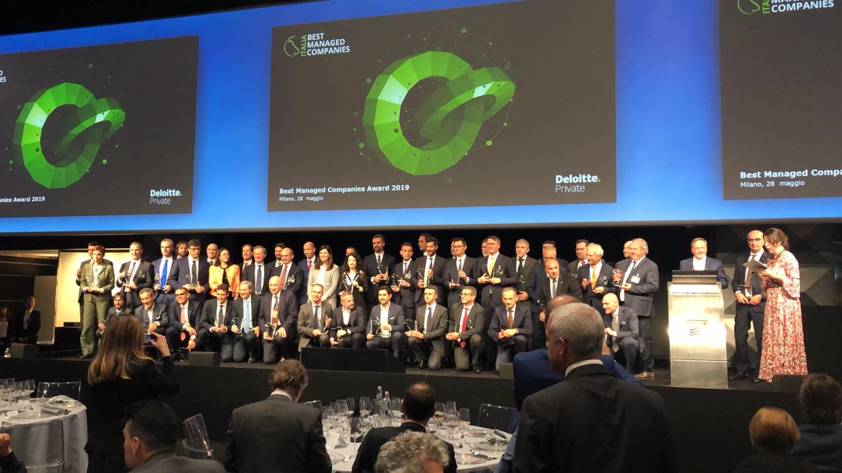 _ELITEGroup_'s tweet photo. Delighted to host @DeloitteItalia Best Managed Companies Award, a symbol of Italian corporate success. Congratulations to all the ELITE Companies for this great recognition #weareELITE https://t.co/BRjzMYboXv