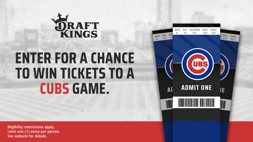 chicago cubs on twitter here s your chance at two cubs tickets rt this amp follow draftkings https t co hq6chdayoo https t co 79nognnm4w twitter