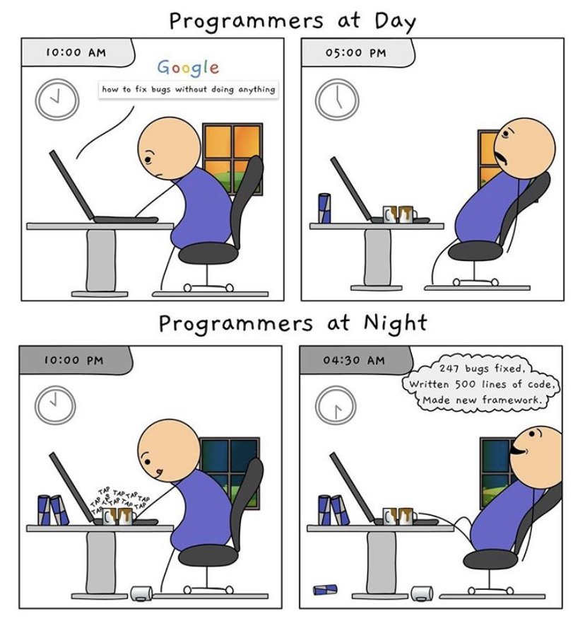 janbasktraining's tweet image. #Programmingjokes
Programmer&apos;s Day Vs Night 
#Programming #Funprogramming