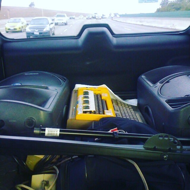 8bitweapon's tweet photo. When you are performing AND you are providing the Sound System! #8bitweapon #commodore64 #mackiespeakers #livemusic #chipmusic #c64 #chiptune #c128 #commodore128 https://t.co/3H6C3wlJqs