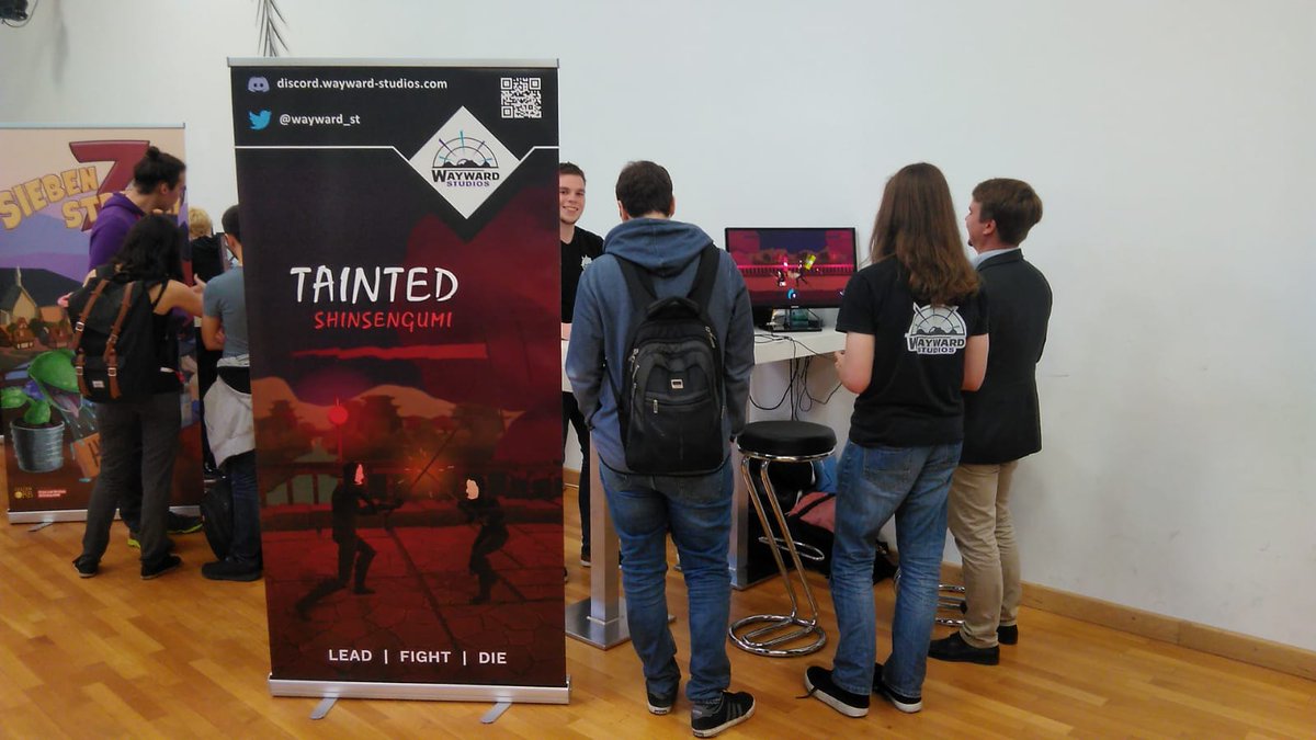 Presenting Tainted on our first convention ever #GermanDevDays! We‘re gathering feedback so we can enhance our development! #indiedev #indiegames #indiegamedev